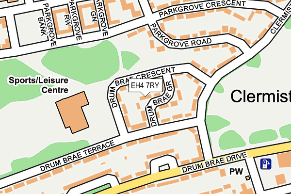 EH4 7RY map - OS OpenMap – Local (Ordnance Survey)