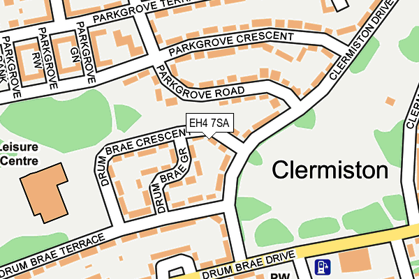 EH4 7SA map - OS OpenMap – Local (Ordnance Survey)