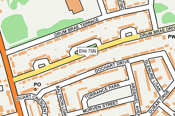 EH4 7SN map - OS OpenMap – Local (Ordnance Survey)