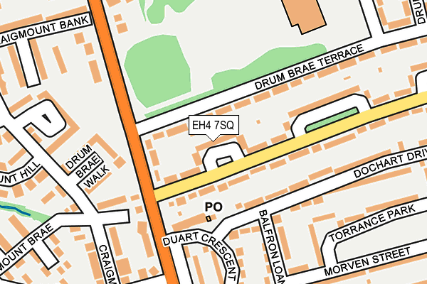 EH4 7SQ map - OS OpenMap – Local (Ordnance Survey)