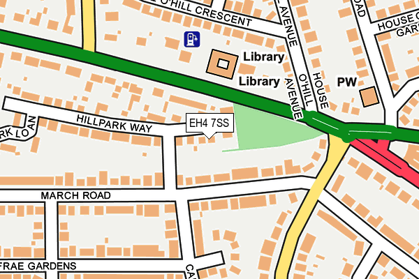 EH4 7SS map - OS OpenMap – Local (Ordnance Survey)