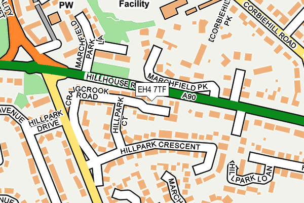 EH4 7TF map - OS OpenMap – Local (Ordnance Survey)