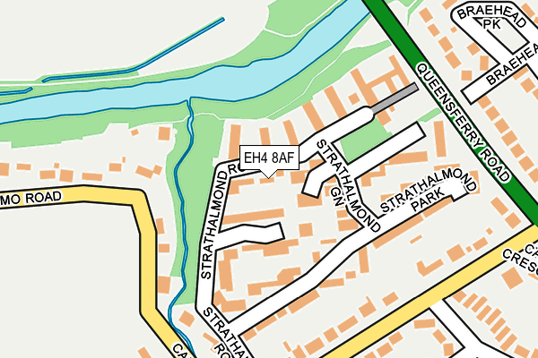 EH4 8AF map - OS OpenMap – Local (Ordnance Survey)