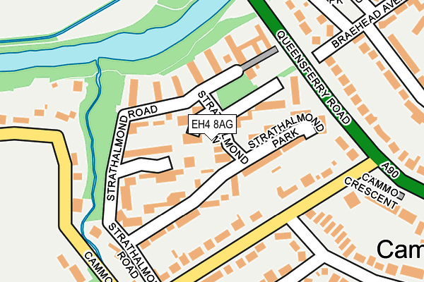 EH4 8AG map - OS OpenMap – Local (Ordnance Survey)