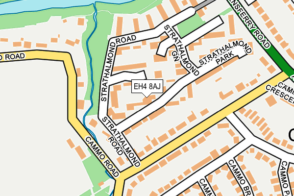 EH4 8AJ map - OS OpenMap – Local (Ordnance Survey)