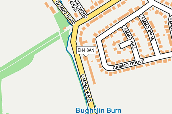 EH4 8AN map - OS OpenMap – Local (Ordnance Survey)