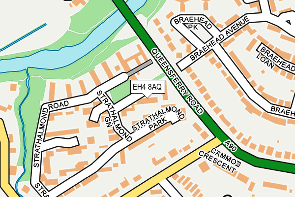 EH4 8AQ map - OS OpenMap – Local (Ordnance Survey)