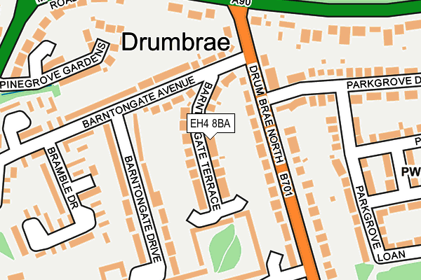 EH4 8BA map - OS OpenMap – Local (Ordnance Survey)