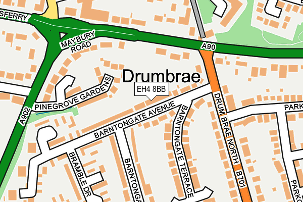 EH4 8BB map - OS OpenMap – Local (Ordnance Survey)