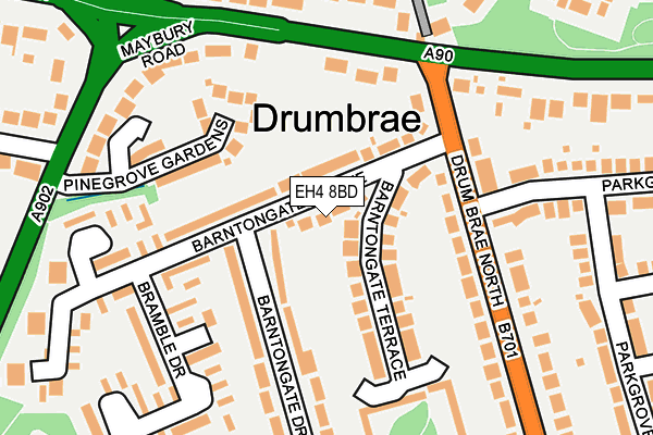 EH4 8BD map - OS OpenMap – Local (Ordnance Survey)