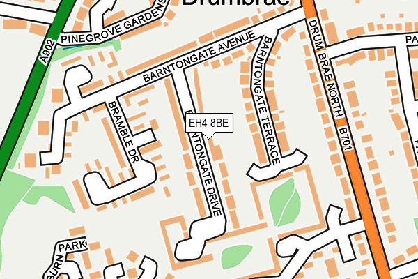 EH4 8BE map - OS OpenMap – Local (Ordnance Survey)