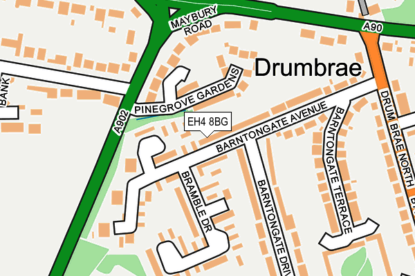 EH4 8BG map - OS OpenMap – Local (Ordnance Survey)