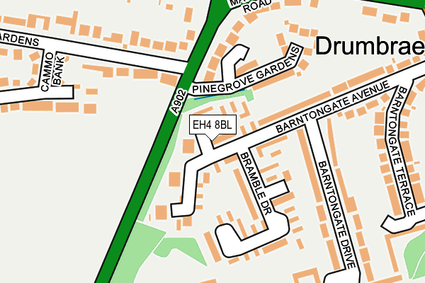 EH4 8BL map - OS OpenMap – Local (Ordnance Survey)