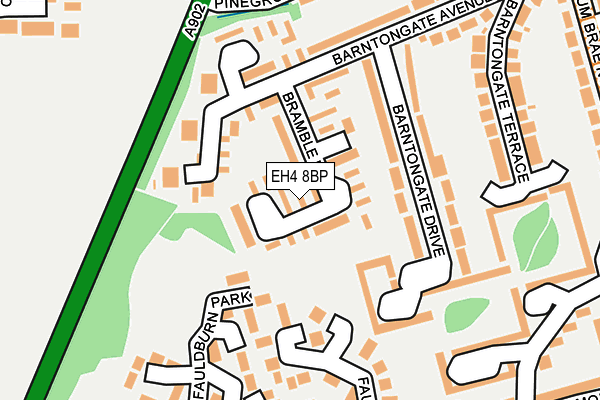 EH4 8BP map - OS OpenMap – Local (Ordnance Survey)