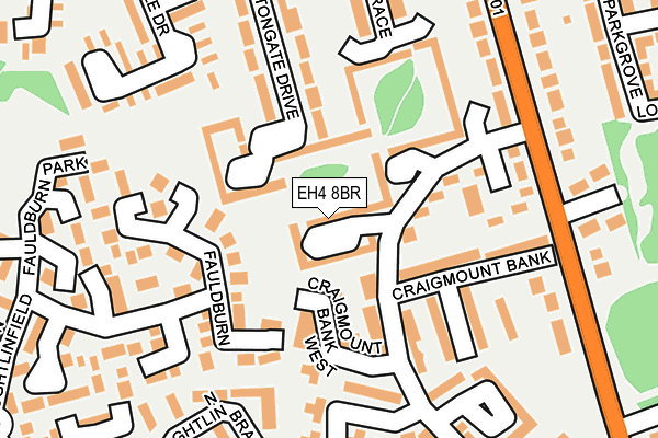 EH4 8BR map - OS OpenMap – Local (Ordnance Survey)