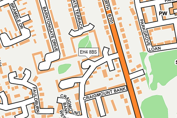 EH4 8BS map - OS OpenMap – Local (Ordnance Survey)