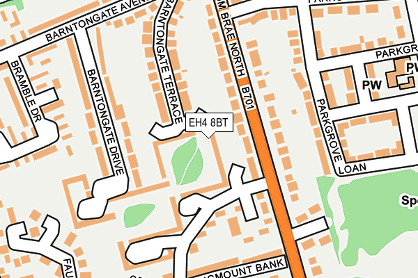EH4 8BT map - OS OpenMap – Local (Ordnance Survey)