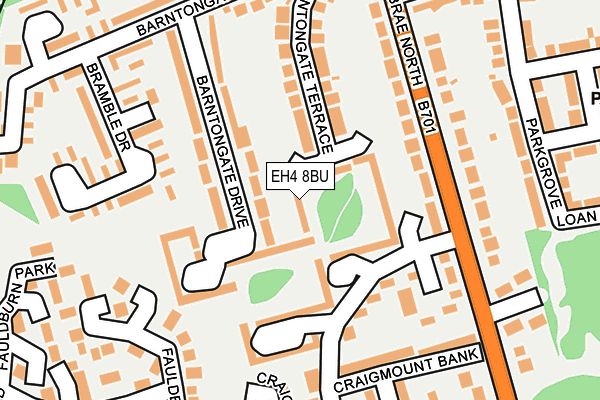 EH4 8BU map - OS OpenMap – Local (Ordnance Survey)