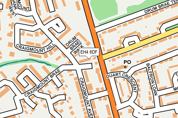 EH4 8DF map - OS OpenMap – Local (Ordnance Survey)