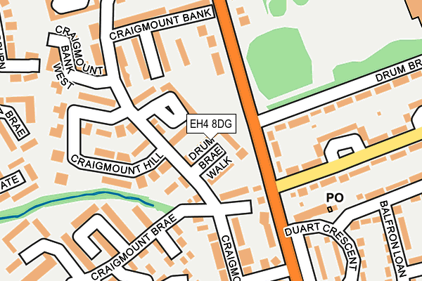 EH4 8DG map - OS OpenMap – Local (Ordnance Survey)