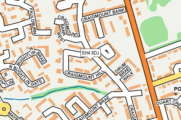 EH4 8DJ map - OS OpenMap – Local (Ordnance Survey)