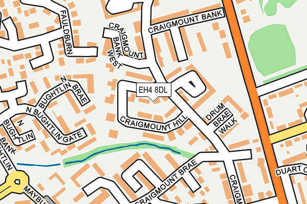 EH4 8DL map - OS OpenMap – Local (Ordnance Survey)