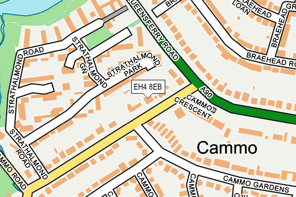 EH4 8EB map - OS OpenMap – Local (Ordnance Survey)