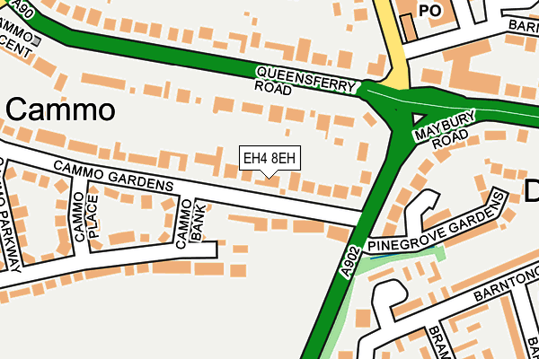 EH4 8EH map - OS OpenMap – Local (Ordnance Survey)
