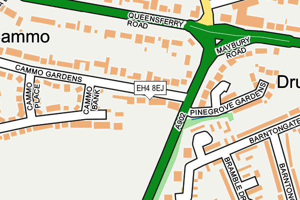 EH4 8EJ map - OS OpenMap – Local (Ordnance Survey)