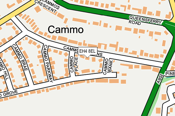 EH4 8EL map - OS OpenMap – Local (Ordnance Survey)