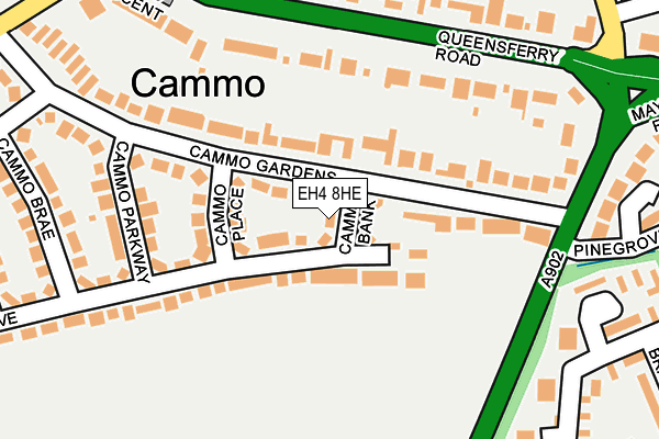 EH4 8HE map - OS OpenMap – Local (Ordnance Survey)