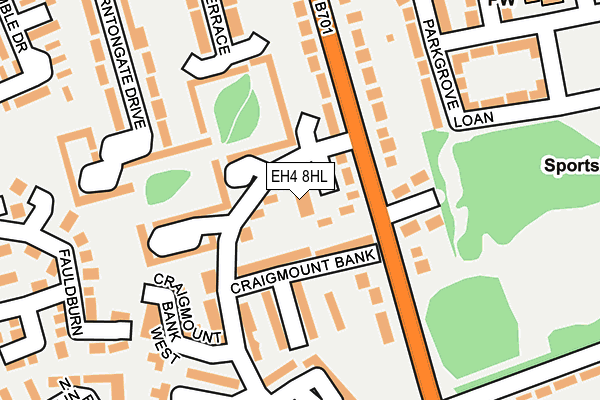 EH4 8HL map - OS OpenMap – Local (Ordnance Survey)