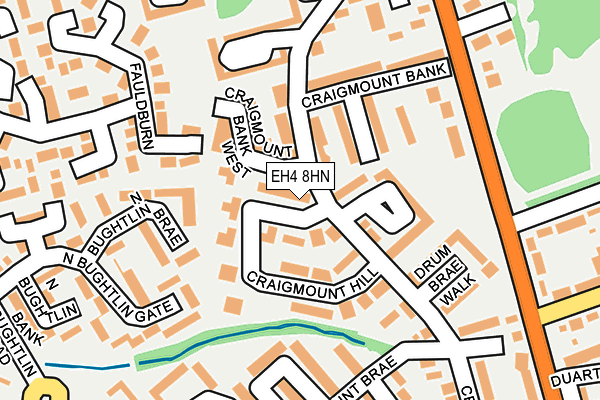 EH4 8HN map - OS OpenMap – Local (Ordnance Survey)