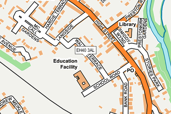 EH40 3AL map - OS OpenMap – Local (Ordnance Survey)