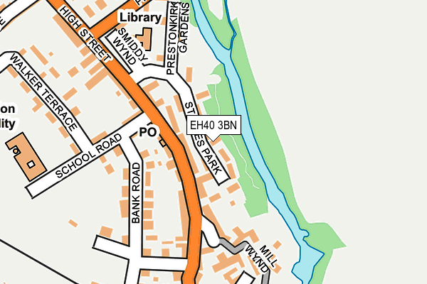 EH40 3BN map - OS OpenMap – Local (Ordnance Survey)