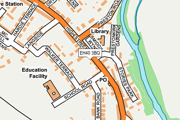 EH40 3BQ map - OS OpenMap – Local (Ordnance Survey)