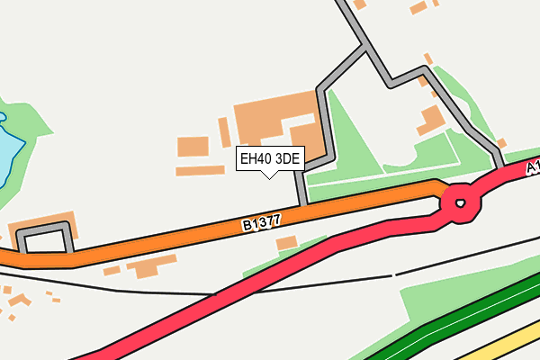 EH40 3DE map - OS OpenMap – Local (Ordnance Survey)