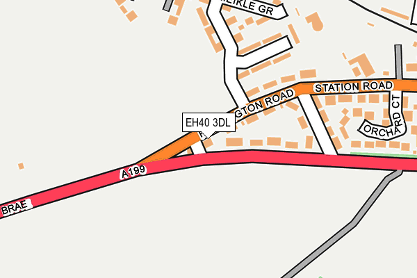 EH40 3DL map - OS OpenMap – Local (Ordnance Survey)