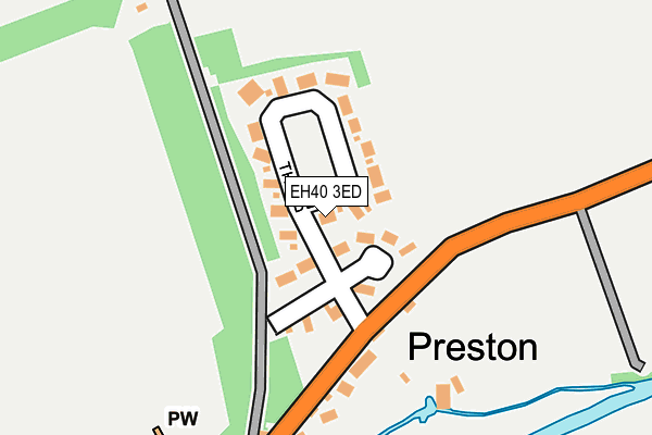 EH40 3ED map - OS OpenMap – Local (Ordnance Survey)