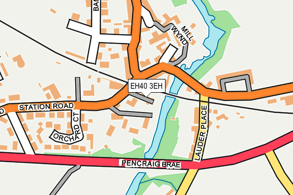 EH40 3EH map - OS OpenMap – Local (Ordnance Survey)