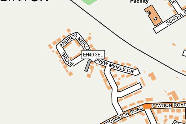 EH40 3EL map - OS OpenMap – Local (Ordnance Survey)