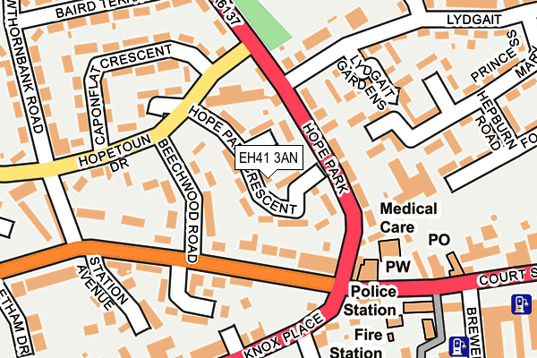 Map of DEACON & ANDERSON CONSULTANTS LTD at local scale