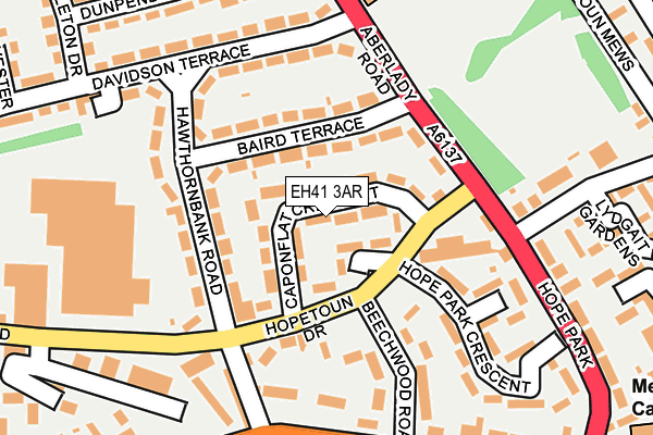 EH41 3AR map - OS OpenMap – Local (Ordnance Survey)