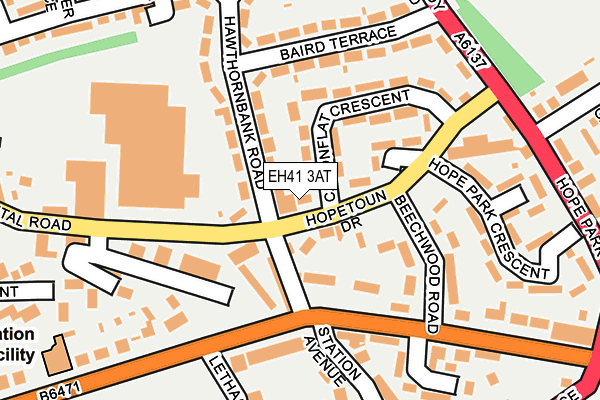 EH41 3AT map - OS OpenMap – Local (Ordnance Survey)