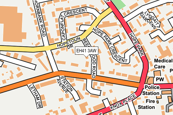 EH41 3AW map - OS OpenMap – Local (Ordnance Survey)