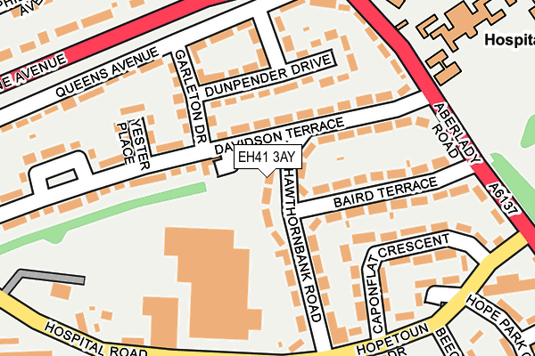 EH41 3AY map - OS OpenMap – Local (Ordnance Survey)