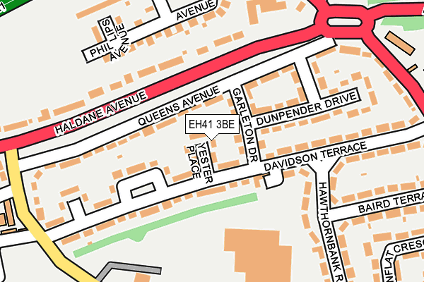 EH41 3BE map - OS OpenMap – Local (Ordnance Survey)