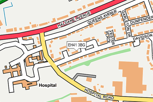 EH41 3BG map - OS OpenMap – Local (Ordnance Survey)
