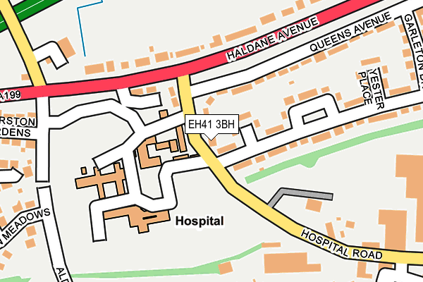EH41 3BH map - OS OpenMap – Local (Ordnance Survey)