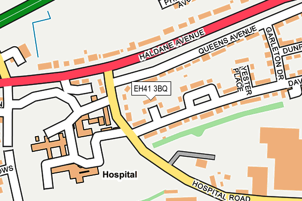 EH41 3BQ map - OS OpenMap – Local (Ordnance Survey)